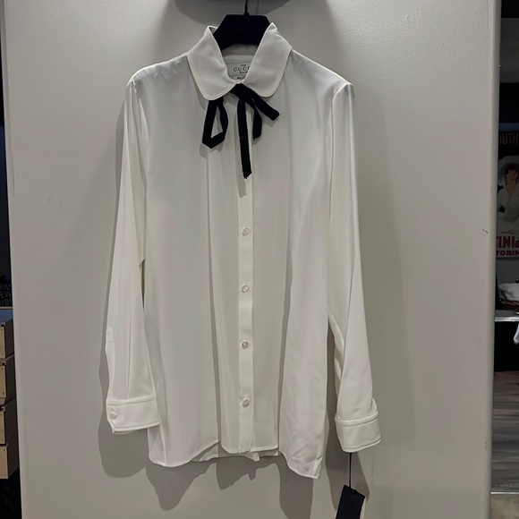BRAND NEW GUCCI WHITE BLOUSE - Picture 1 of 7
